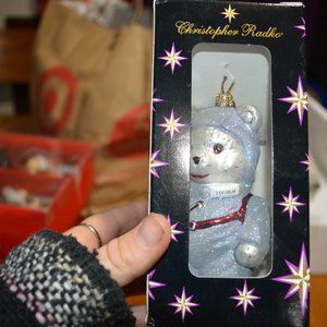 Vintage Christopher Radko Santabear ornament